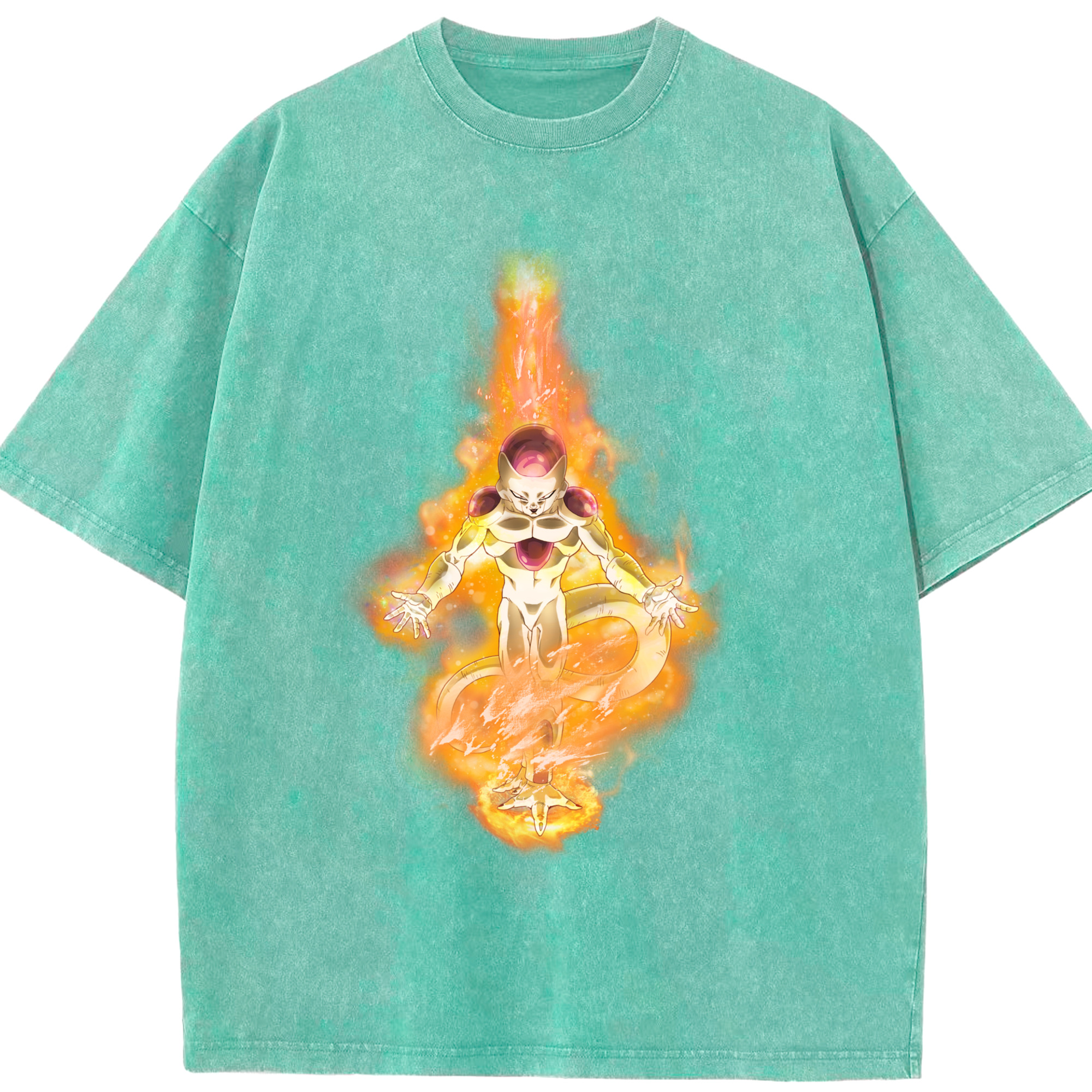 （画像用） ドラゴンボール フリーザ DRAGON BALL Frieza 綿100% ヴィンテージ風 半袖Tシャツ（フロントプリント）
